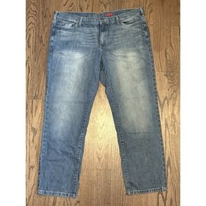 Apt. 9 Men's Straight Fit Blue Jeans 46×32 Medium Wash